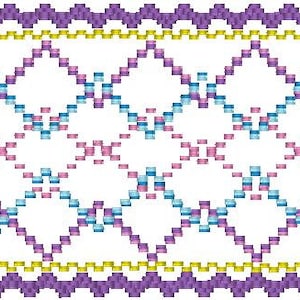 Geometrisk 7-maskinsmocking