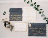 Custom Calligraphy Wedding Invitation Suite