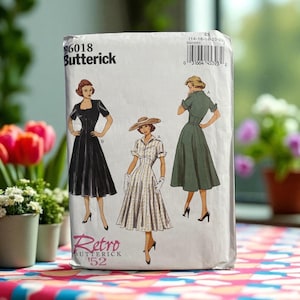 Butterick 6018 Retro ’52 Dress Pattern sz14-22