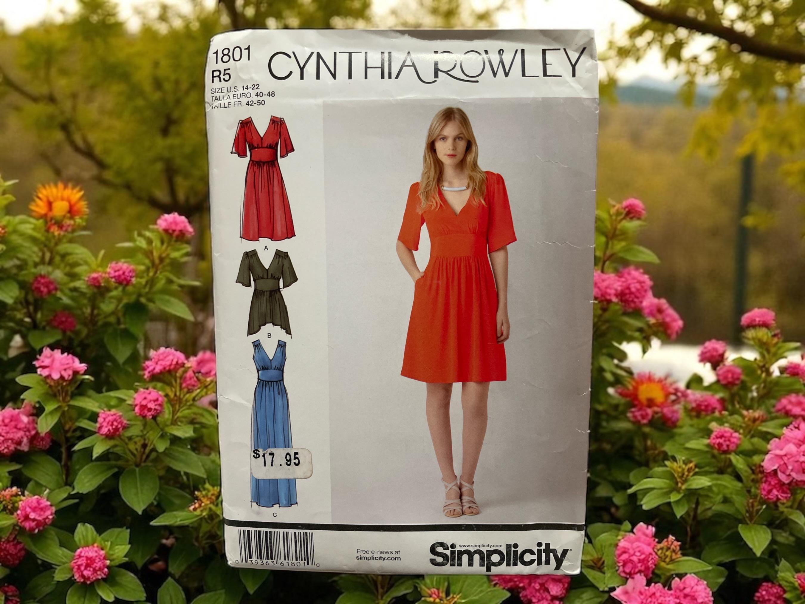 Patron De Couture Simplicity Cynthia Rowley - Robe Et Veste Taille 6-14 - Réf. K1688 - Neuf Circa 2013