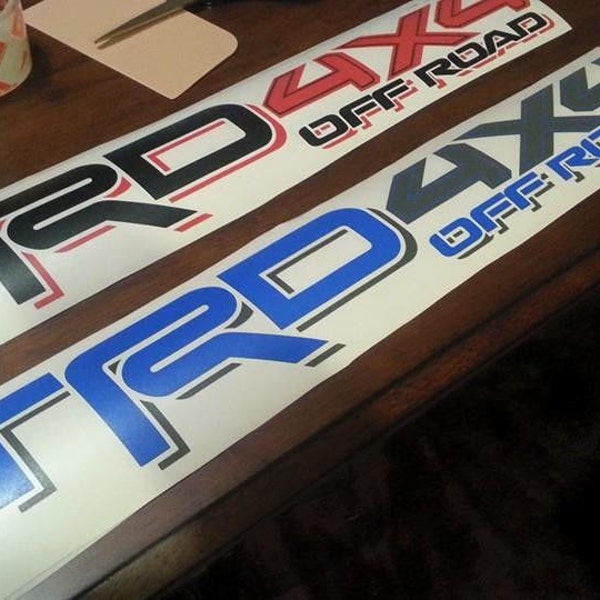 22" CUSTOM 14+ Toyota Tundra Tacoma TRD SR5 SR 4x4 Off Road Decal Bed Sticker Set