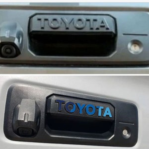Custom Vinyl Decals for 2016-2023 Tacoma Tailgate Handle Heritage Split Blue