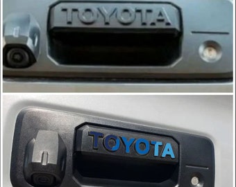 Custom Vinyl Decals for 2016-2023 Tacoma Tailgate Handle Heritage Split Blue