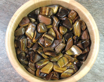 1/2 lb. Tiger Eye Tumbled Stones - Item 1953