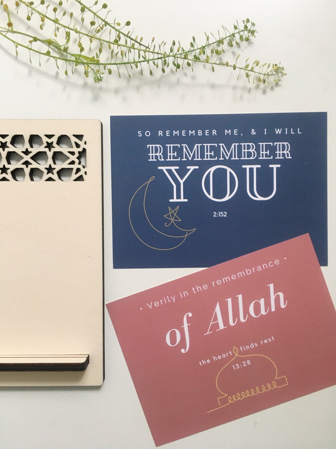 Islamic Wall Display Shelf With Quranic Prints Etsy