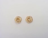14K yellow gold earring jacket