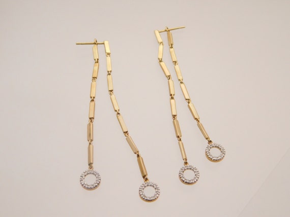 0.20 Carat T.W. Ladies Round Cut Diamond Dangling