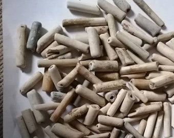 100 Small pieces Clay pipe Bundle, perfect crafting or jewellery