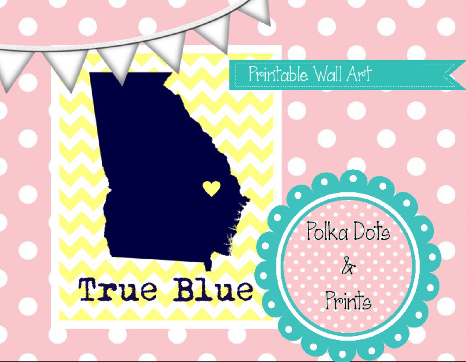 Southern University true Blue State Print Etsy
