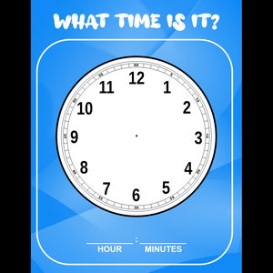 Printable Clock Face