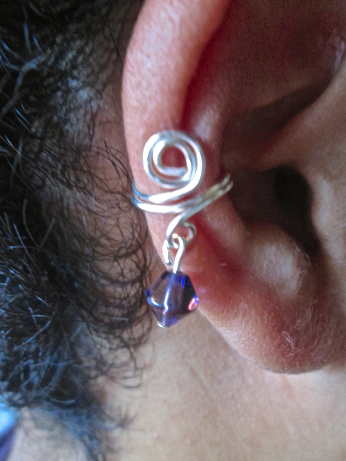 Beaded Wire Ear Cuff Etsy