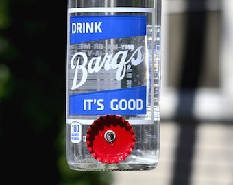 Upcycled Soda Bottle Hummingbird Feeder: Barq's Root Beer