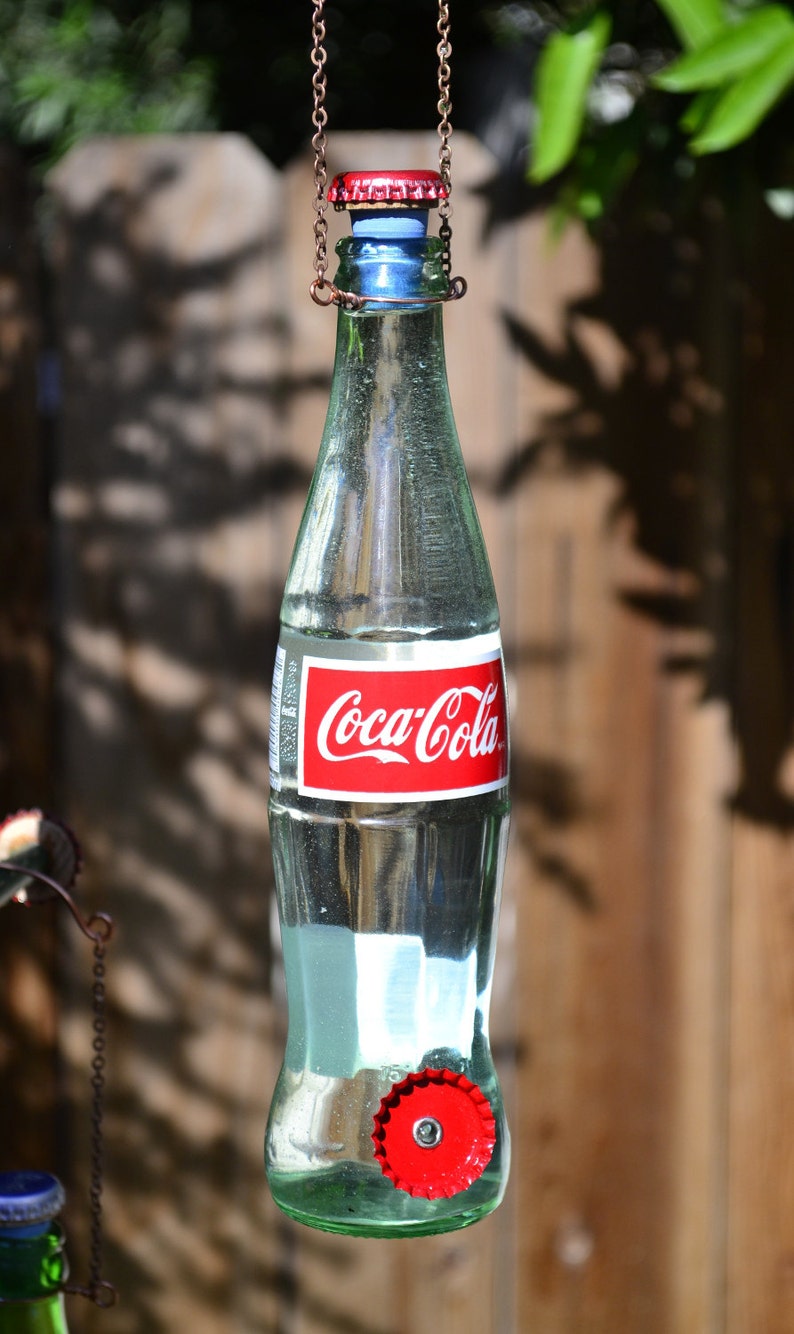 Hummingbird Soda Fountain Right Side Upcycled Soda Bottle Etsy