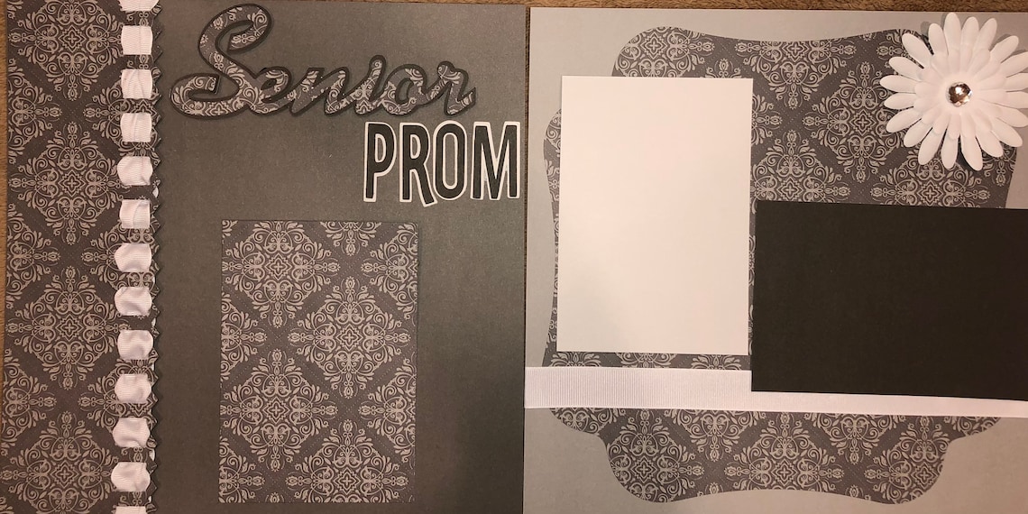Senior Prom scrapbook layout Etsy