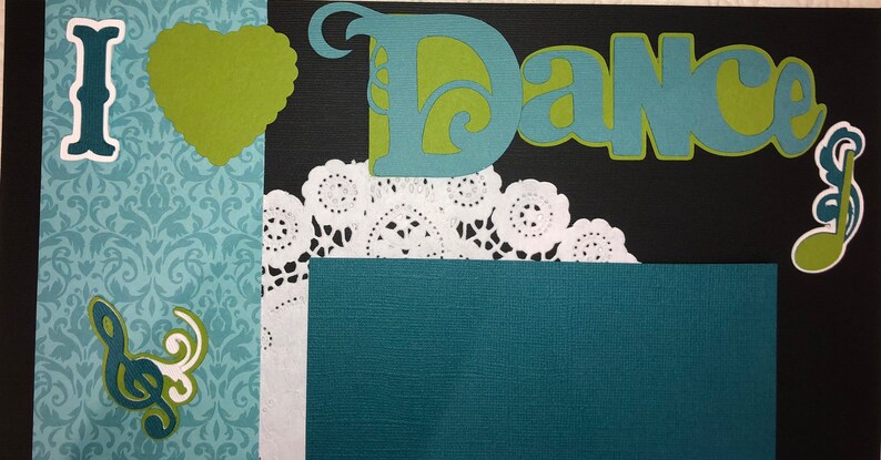 I Love Dance Scrapbook Layout - Etsy
