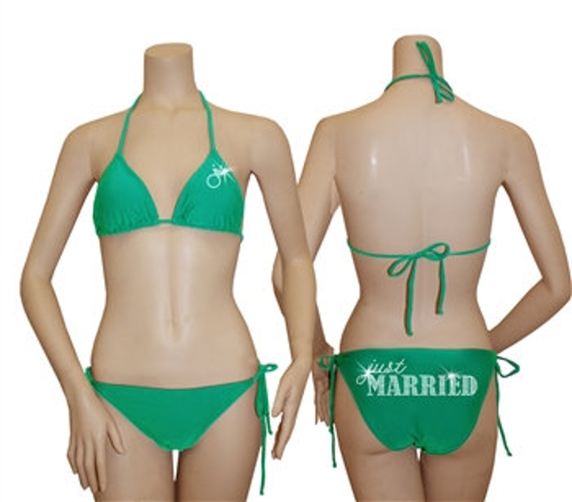 just married bikini coverup