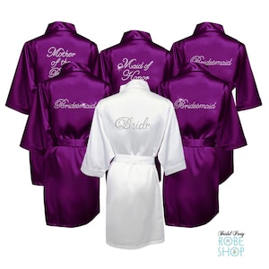 Crystal Rhinetsone Bride Robe, Rhinestone Bridal Party Robes ...