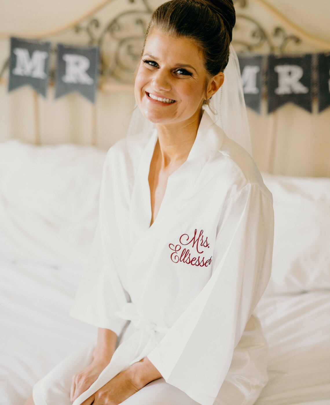 Mrs Robe Bridal Robes Satin Robe Bride Robe Bridal Etsy