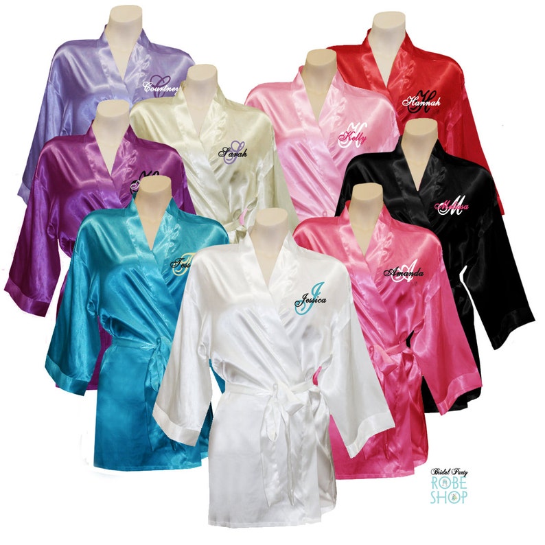 Various Event Robe Bridal Party Robes, Bridemaid Robes, Bride Robe, Bridal Robe ...