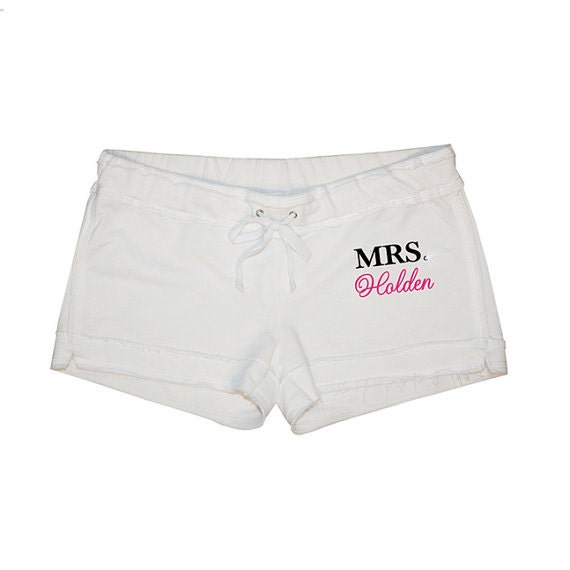 Personalized MRS. Shorts Bride Shorts Bridal Apparel Mrs - Etsy