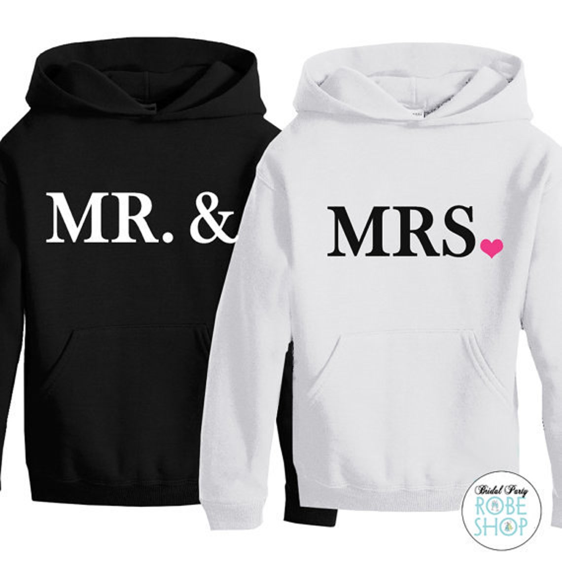 Mr and mrs hoodies Clearance