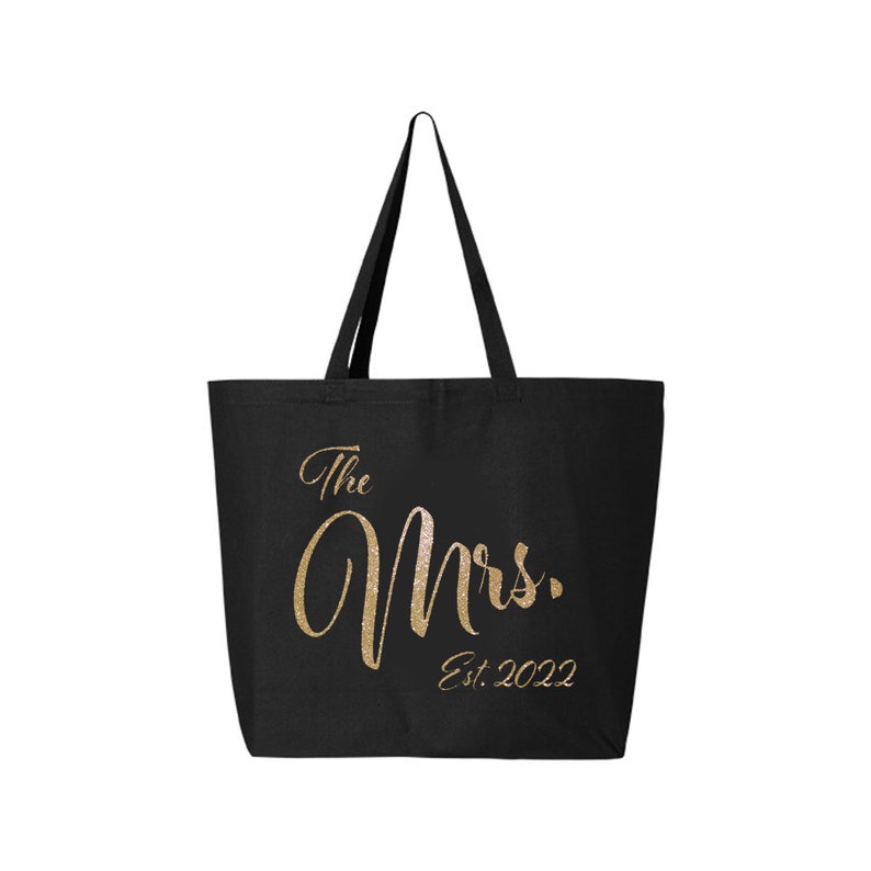 Mrs. Tote Bag Jumbo Mrs Tote Bag Bridal Shower Gift Bride - Etsy