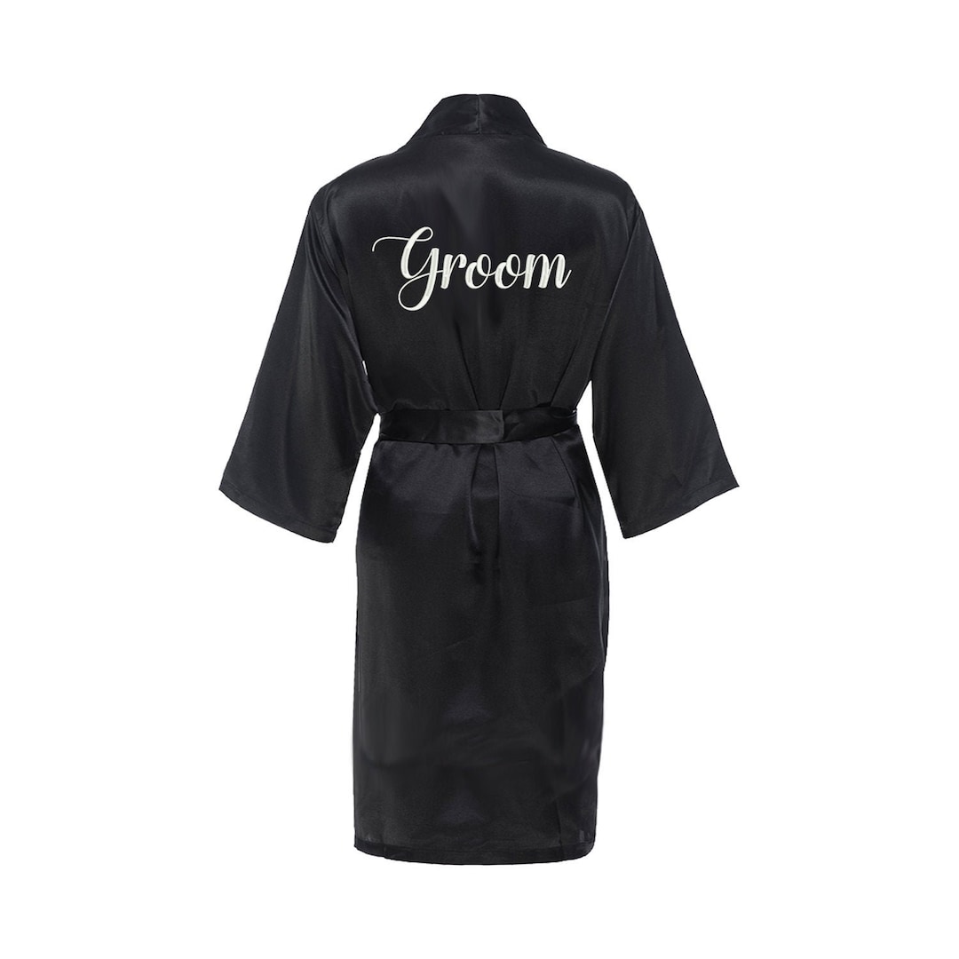 Groom Robe, Mens Satin Kimono Robe, Groom Robe, Husband to Be, Groom ...