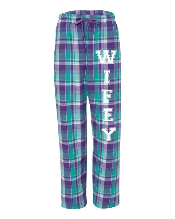 Wifey Flannel Pajama Pants Bridal Loungewear Bridal Apparel Etsy