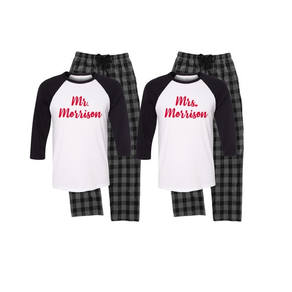 Mens Mr Shirt - Red Plaid Matching Couples Pajama Idea Mens Mr Shirt - Red Plaid Matching Couples Pajama Idea