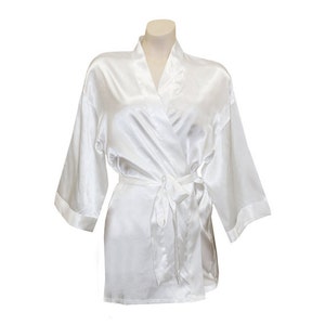 Set of 6 Bridal Party Satin Robes With Rhinestone Crystals | Etsy