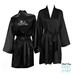 Satin Bridal Robe With Mrs. in Rhinestone Crystals, Crystal Kimono Robe ...