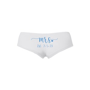 Custom Bridal Hipsters - Personalized Mrs Hipster Hot Shorts - Bridal Shower Gift Idea - Wedding - Anniversary Gift - Gifts for the Bride