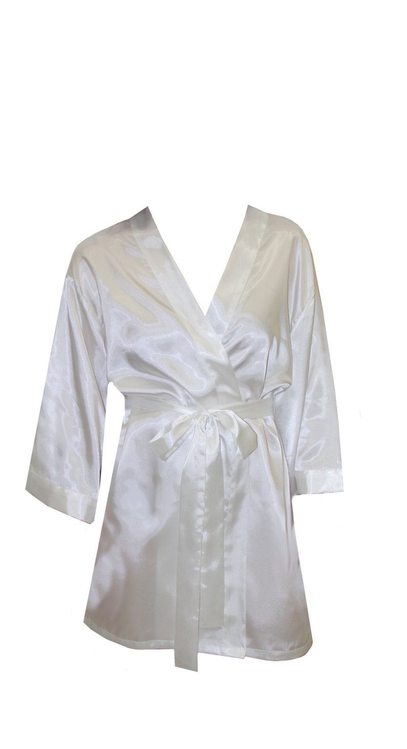 Bride Robe Satin Bridal Robe Bridal Shower Gift Idea Etsy