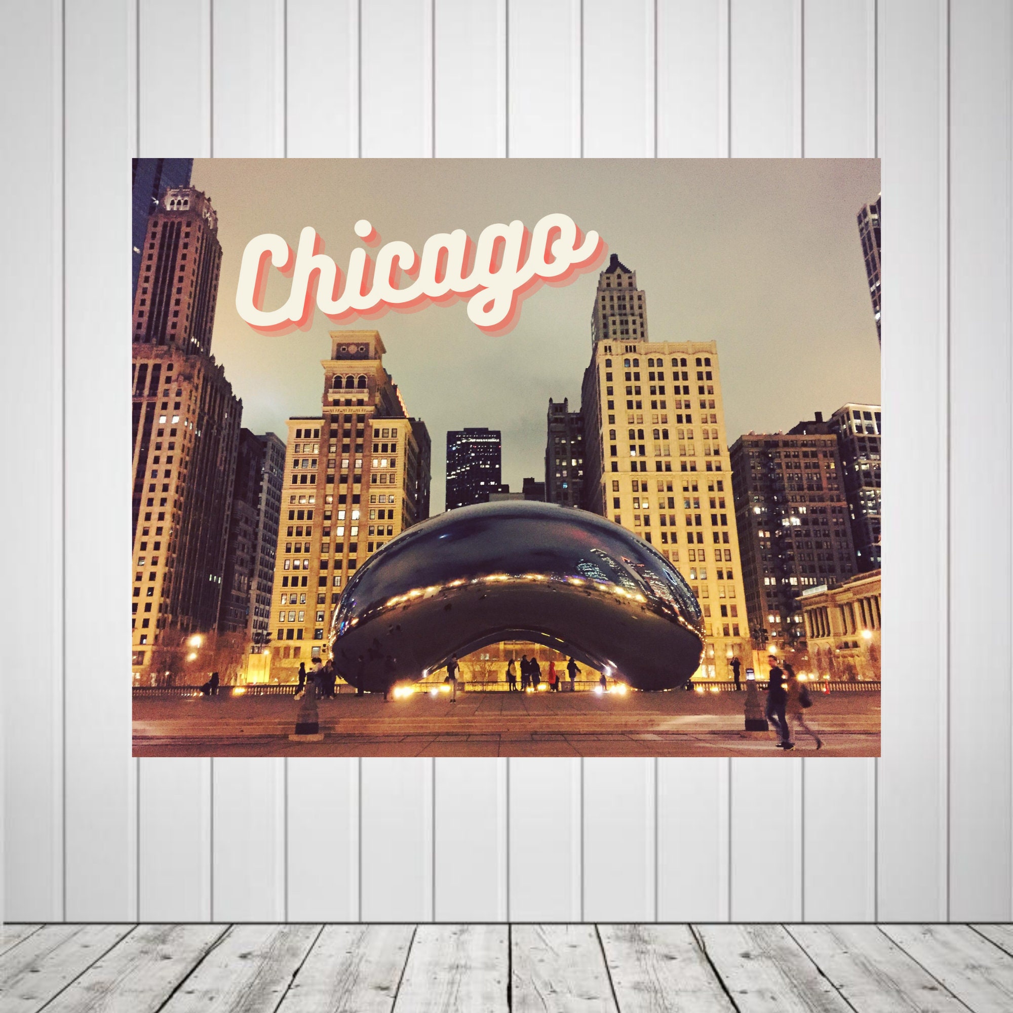 Chicago Skyline Print - Etsy