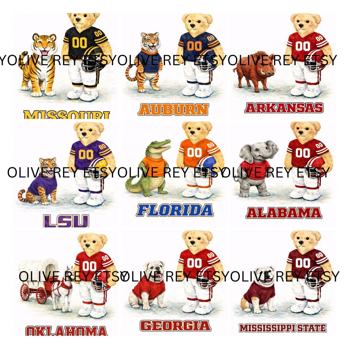 sec-mascot-bear-png-bundle-college-football-graphics-instant