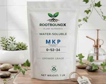 Monopotassium Phosphate 1 lb – Water Soluble Plant Nutrient – Hydroponic & Garden Fertilizer – RootboundX