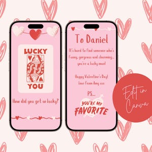 Video Valentinstagskarte, animierte musikalische Valentinstagskarte, personalisierte Valentinstagskarte, benutzerdefinierte Valentinstagskarte, digitaler Valentinstag