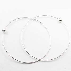 Silver bracelet bangle bracelet 925 sterling silver with open screw for easy making charm bracelet ,1mm wire, 7 inches