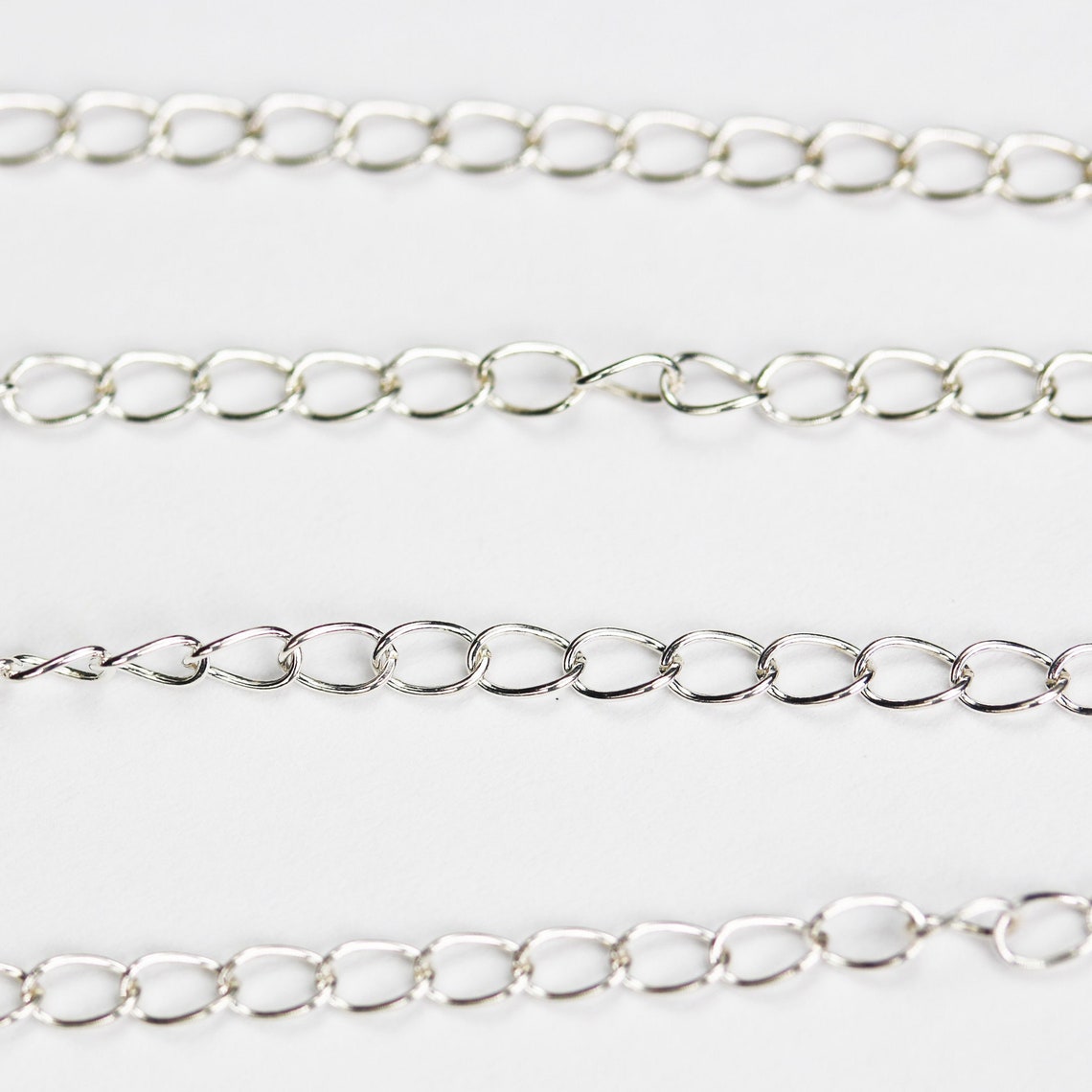 Necklace Extender Chain 925 Sterling Silver Extension Chain Etsy