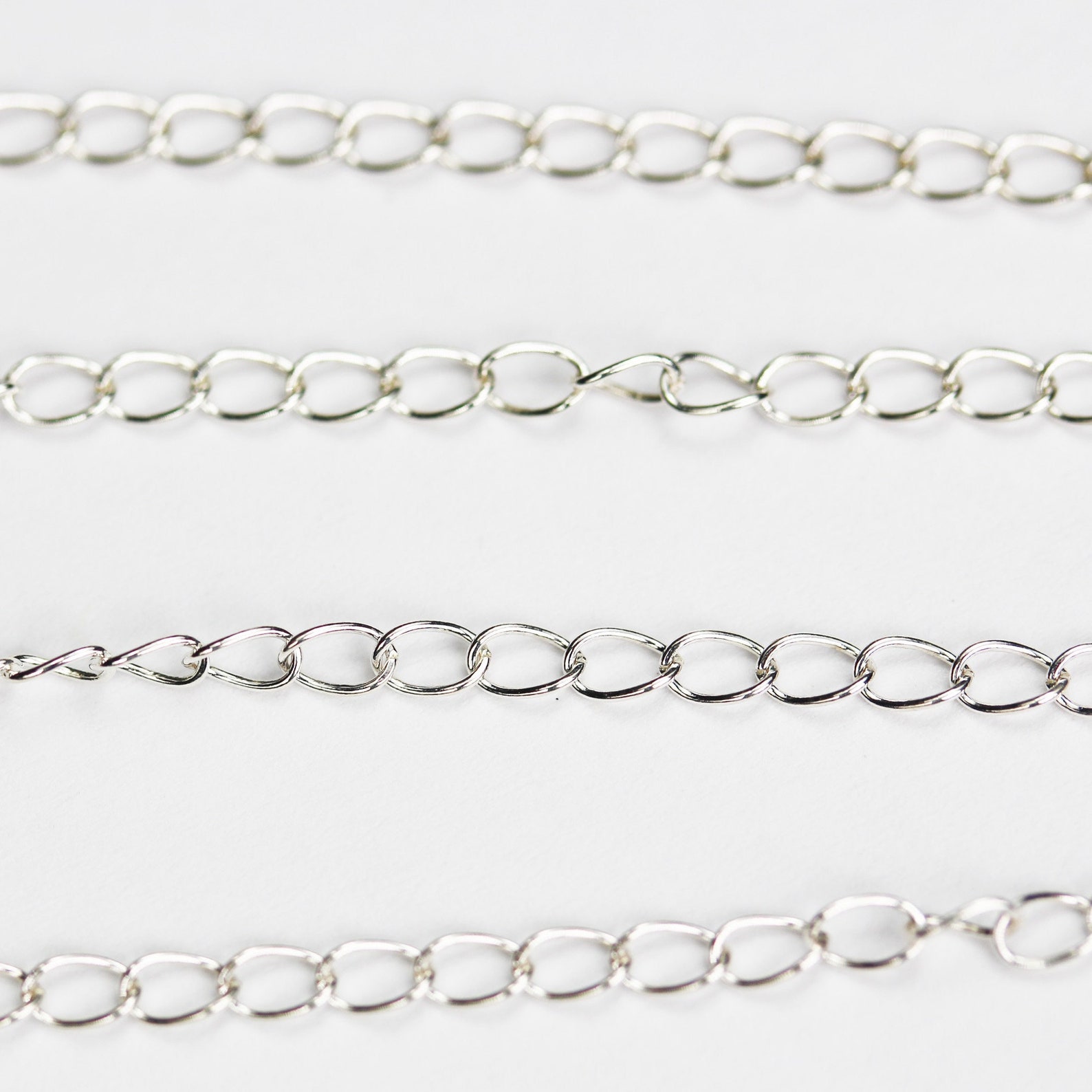 Necklace Extender Chain 925 Sterling Silver Extension Chain Etsy