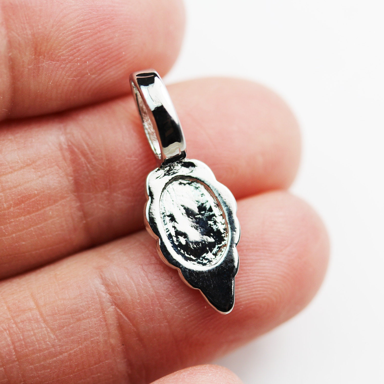 10pcs Jewellery Findings Glueon Flat Pad Bails Rhodim Plated Etsy Canada