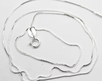 Chain necklaces 925 sterling silver chain for easy making jewelry,  18" 925 sterling silver jewellery necklace chain,0.8mm snake chain