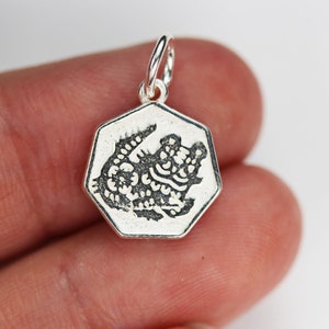 Charm 1pc chinese zodiac charm, 925 sterling silver jewellery findings charm beads ,12mm button charm image 4