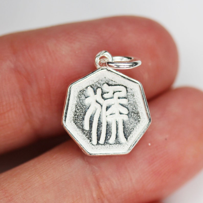 Charm 1pc chinese zodiac charm, 925 sterling silver jewellery findings charm beads ,12mm button charm image 10
