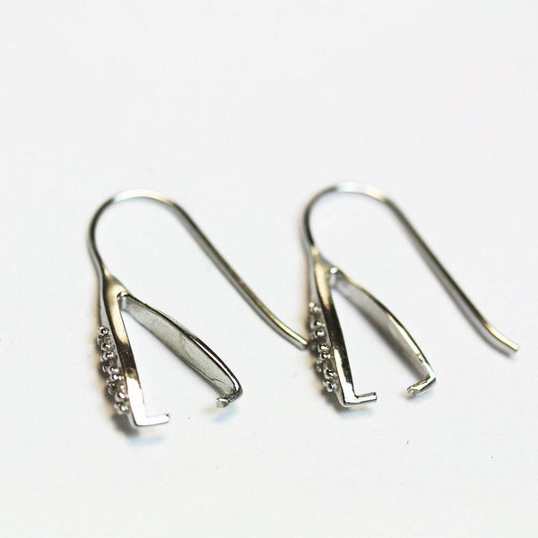 Earring findings 925 sterling silver ear hook silver hook earring wire clasp earring wire silver wire