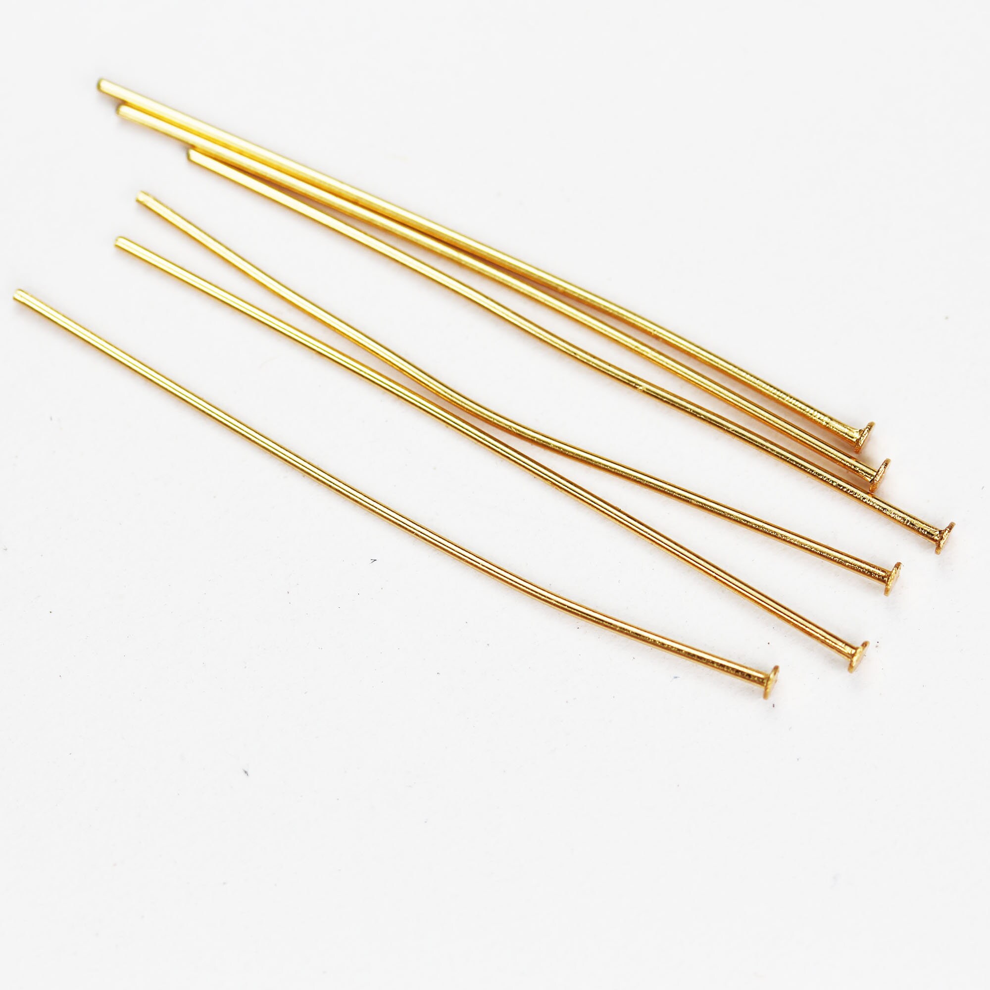 500/ 250/100/ or 50 Pieces Golden Color Head Pins for Jewelry