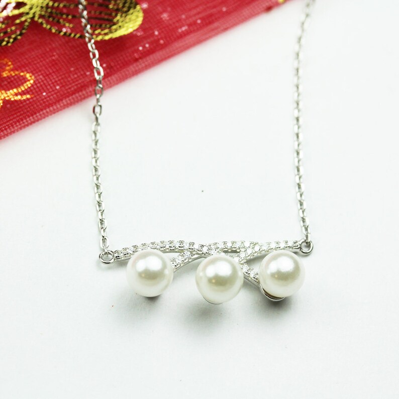 1pc 925 Sterling silver Necklace with Pendant setting,10*27mm pendant setting for half drilled beads-FDSSSO0044