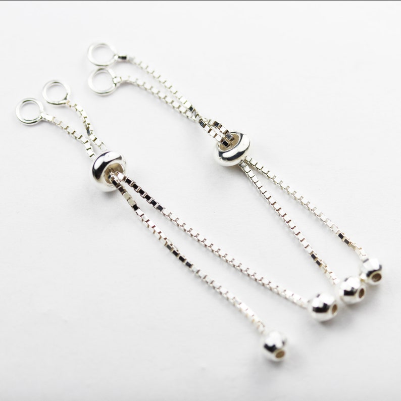 1pc 925 Sterling Silver Extension chain Jewelry End Piece Etsy