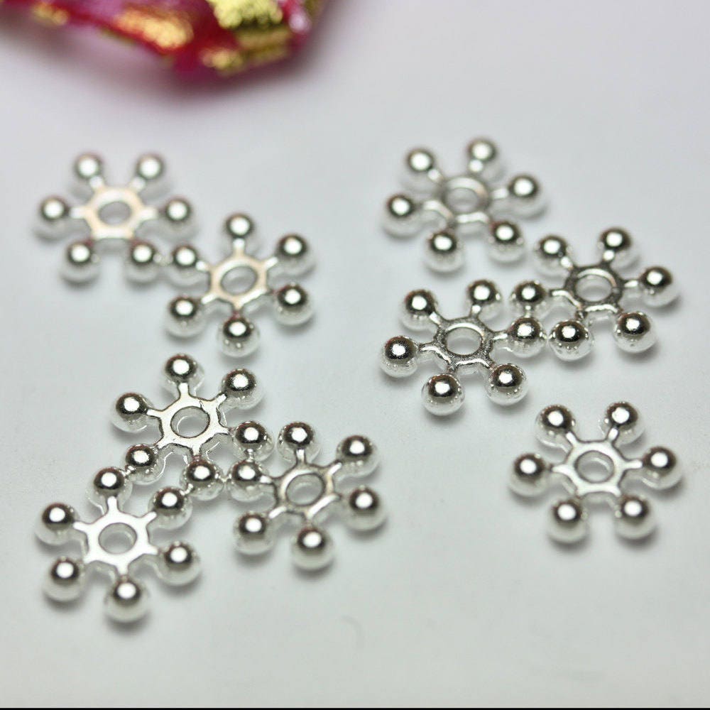 Healifty 500 PCS Metal Beads Loose Smooth DIY Silver Plated Tube Spaziali per Pendenti 