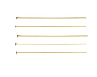 14k gold filled headpins 10pcs 26-22gauge jewellery making findings head pin, 1/2-2inch length ,1.1-1.93mm head